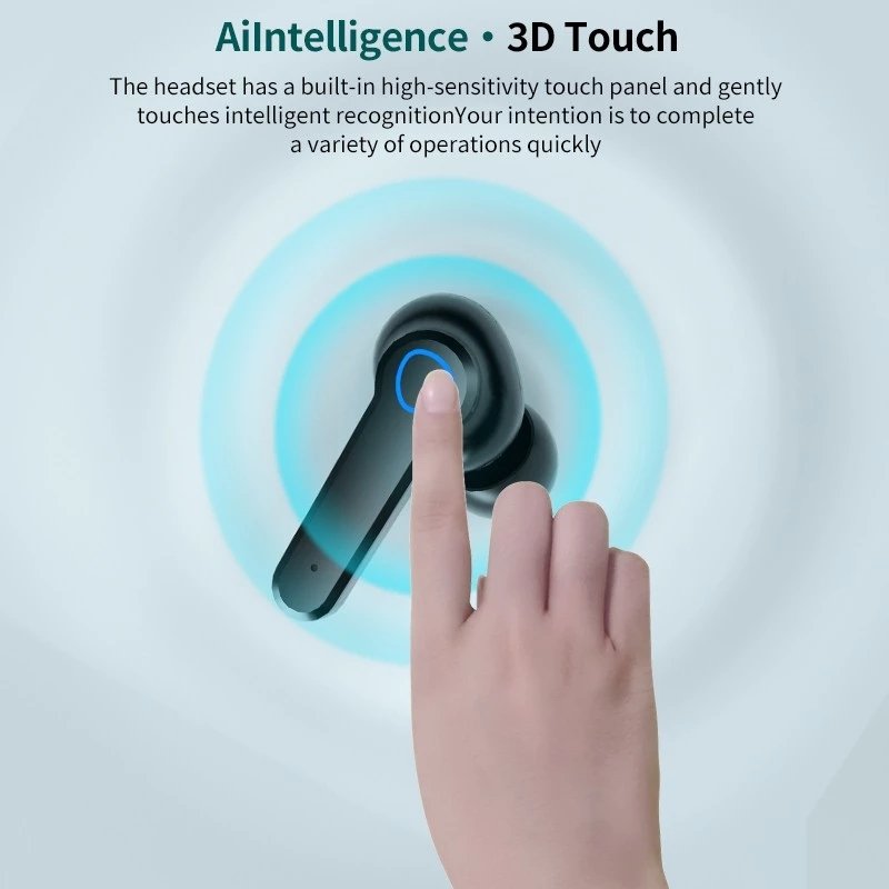 M19 TWS Wireless Earphones BT V5.1 Headphones Noise Cancelling LED Display Touch Stereo Earbuds With 2000mAh Charging Box
