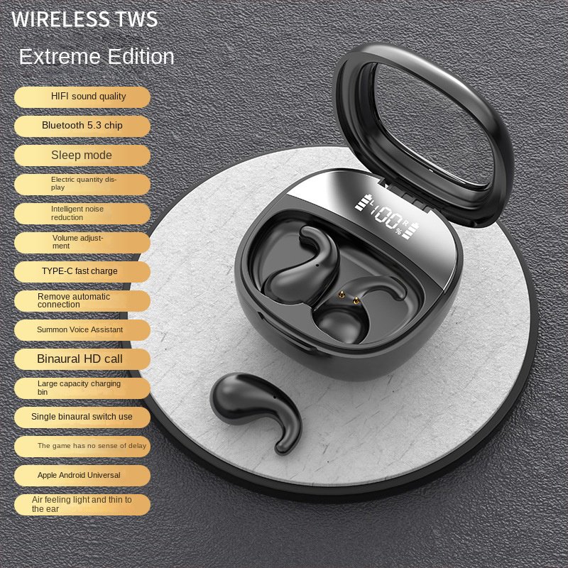 Hot Selling Explosion A39 Sleep Bluetooth Earphone Mini Wireless Tws Bluetooth Earphone In-Ear Earphone For Sleep With Timing