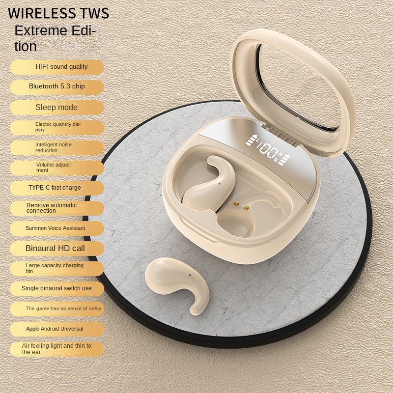 Hot Selling Explosion A39 Sleep Bluetooth Earphone Mini Wireless Tws Bluetooth Earphone In-Ear Earphone For Sleep With Timing
