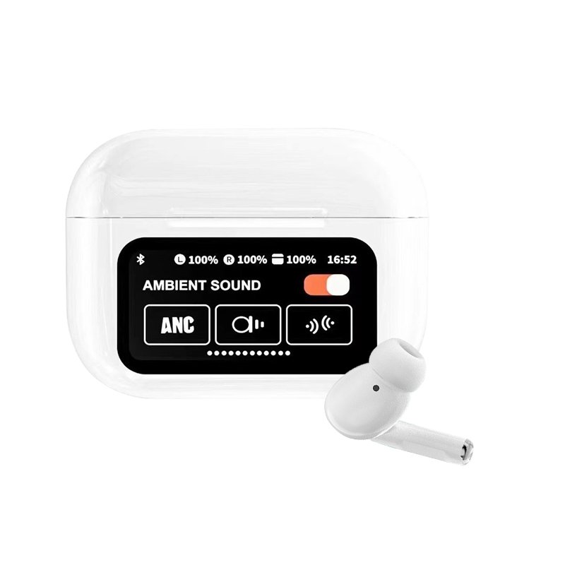 2024 Type-C LCD Display Noise Cancelling Anc Tws Wireless BT Wireless A9 Pro Headphone