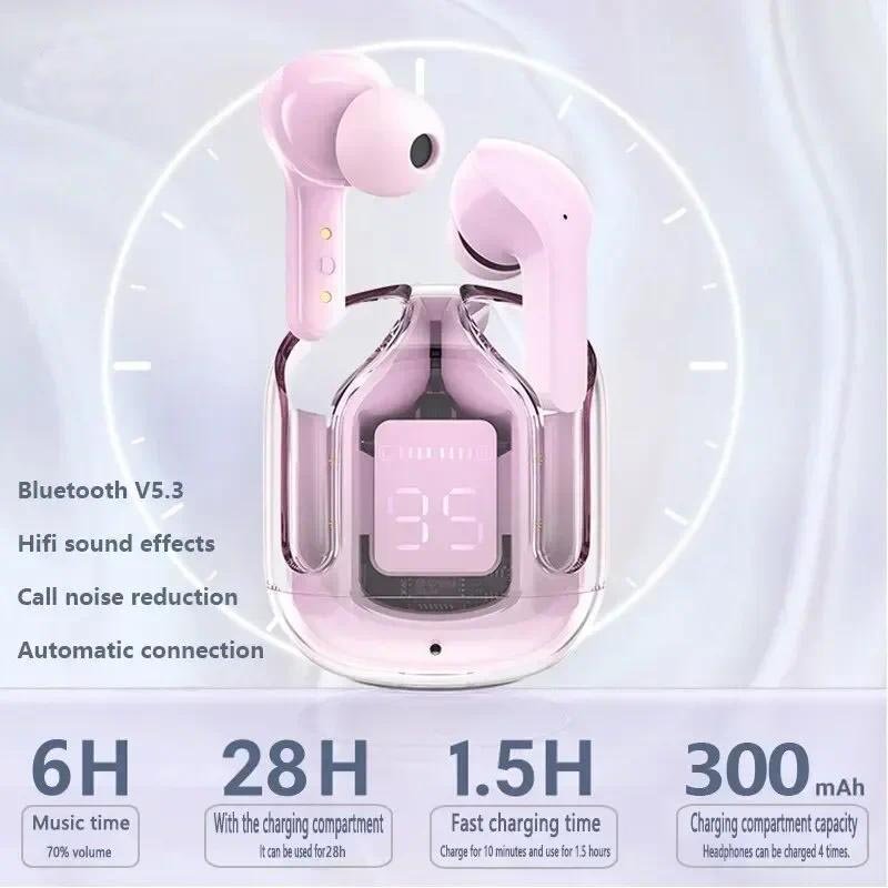 TWS In Ear Air 31 Earbuds Air31 2024 Transparent Sport True Wireless TWS Game Gaming Headset Headphone Earbuds Earphones