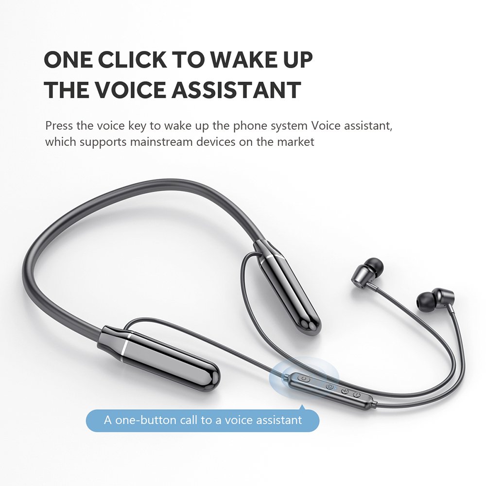 PYJ 2022 new wireless headset neck hanging neck sports Stereo Noise Reduction 100 Hours Play Long Standby Time headset
