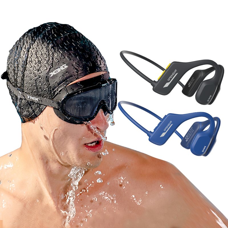 Swimming Bone Conduction TWS Earphones OPENEAR Bone X2 Sports Waterproof Noise Cancelling Bone Conduction Wireless Earphones