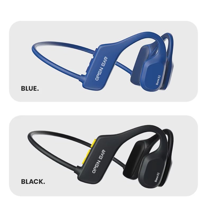 Swimming Bone Conduction TWS Earphones OPENEAR Bone X2 Sports Waterproof Noise Cancelling Bone Conduction Wireless Earphones