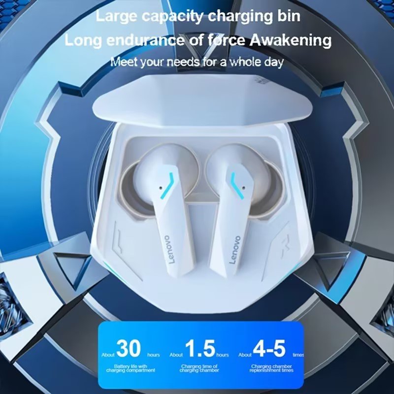 Lenovo GM2 Pro Tws BT5.3 Gaming Earbuds Low Latency Earphones Mic Headphones HD Call Dual Mode Headset Earbud Wireless