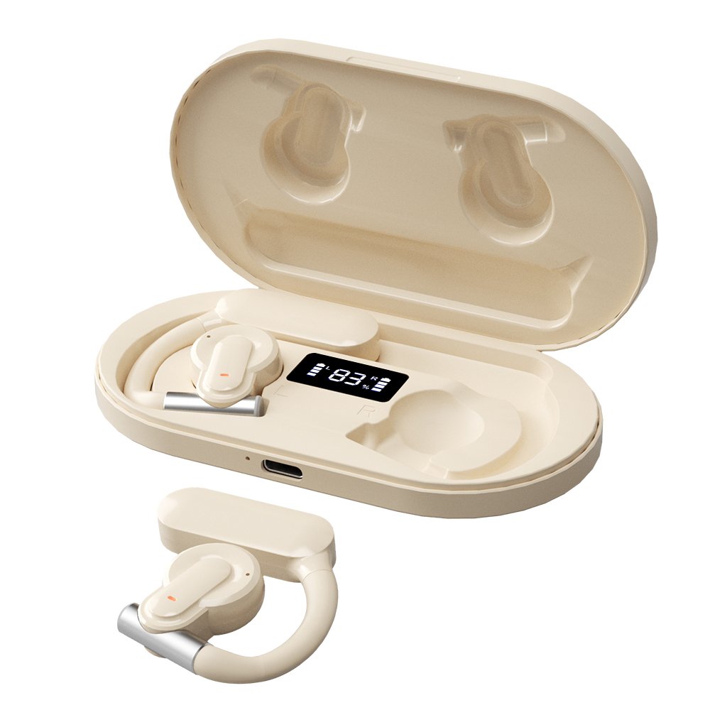 SHINECON IPX4 Waterproof OWS Headphone ENC 16mm Speaker Dual Microphones Air Conduction Headphone