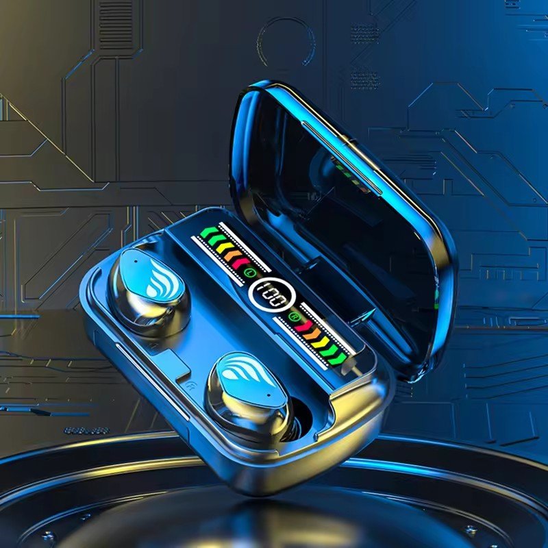 New TWS M27 Gaming Headphone Noise Reduction Low Latency Earbuds RGB HiFi Music Earphones BT V5.3 Headset with Type-c Charging