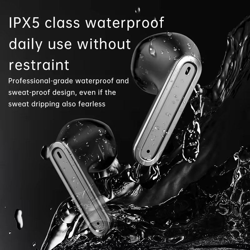New Design T71 TWS LCD smart Screen audifono ENC Noise Reduction Adjustable equalizer on-ear Wireless Bluetooth earphone headset