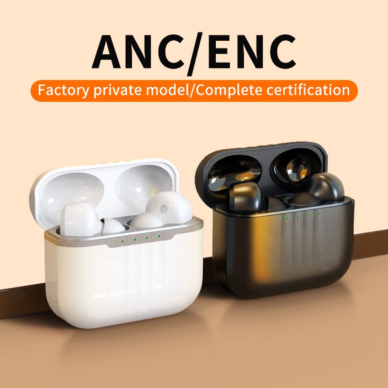 GlobalCrown J7 TWS ANC ENC Earbuds True Wireless Bluetooth Earphones Active Noise Cancellation with Type-C Charging Port