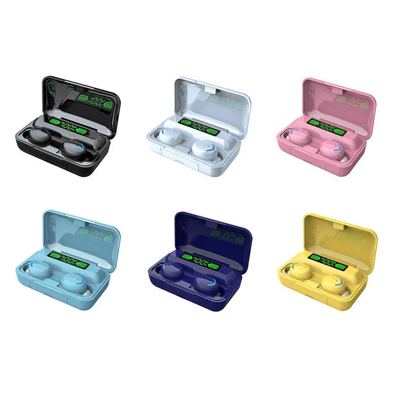 Factory Wholesale TWS Earbuds F9-5 Earphones 9D Hifi Stereo True Wireless Earbuds F9 F9-5C In Ear Headphone BT 5.3 LED Display