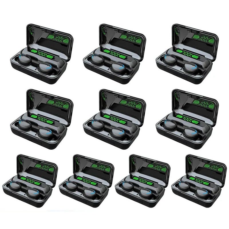 Factory Wholesale TWS Earbuds F9-5 Earphones 9D Hifi Stereo True Wireless Earbuds F9 F9-5C In Ear Headphone BT 5.3 LED Display