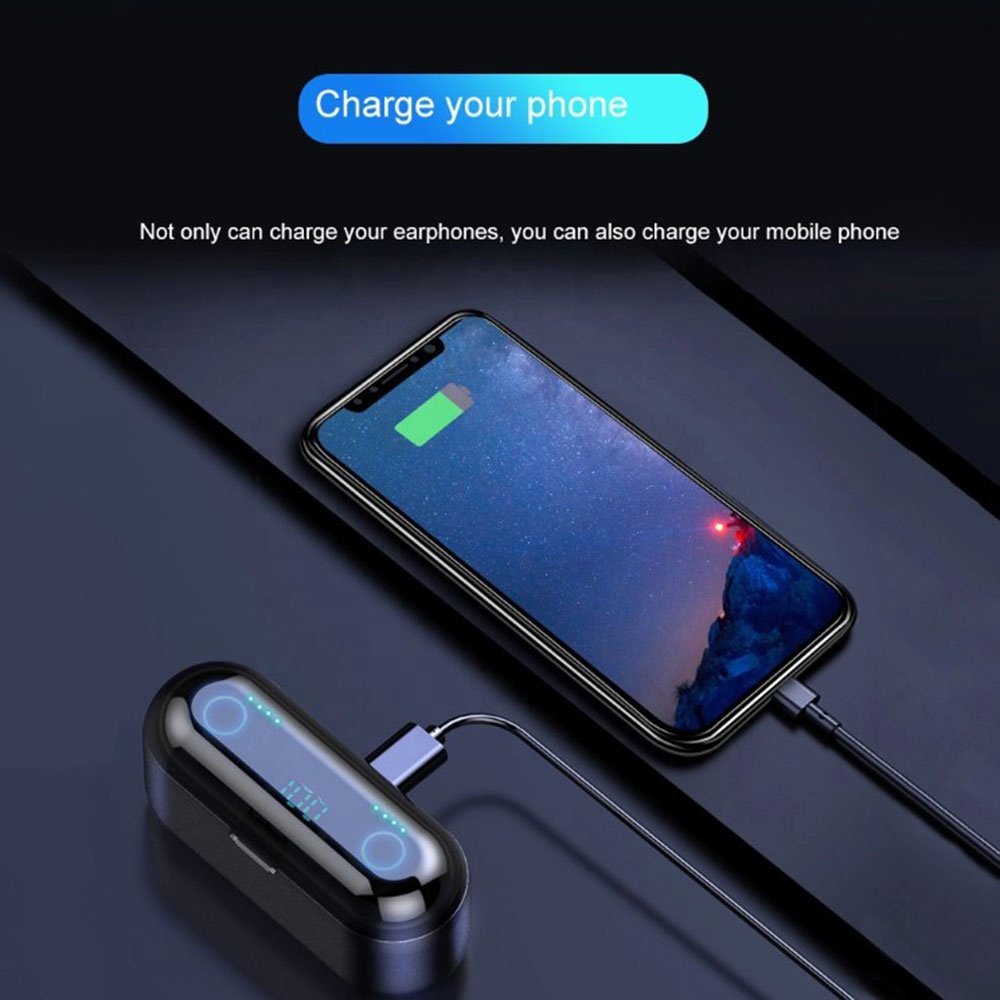 Manufacturer F9 TWS Earphones 9D Hifi Stereo Waterproof In Ear Headphone BT 5.0 LED Display Wireless Earbuds f9 F9-5 F9-5C F9-34