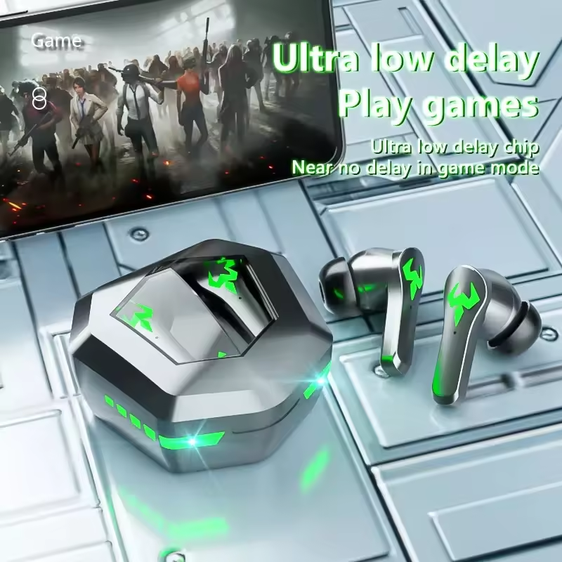 TWS N35 Ultra-Low Latency Gaming Earphone HIFI 8D Stereo Sound Earbud with Music E-Sports Dual Mode and Colorful Breathing Light