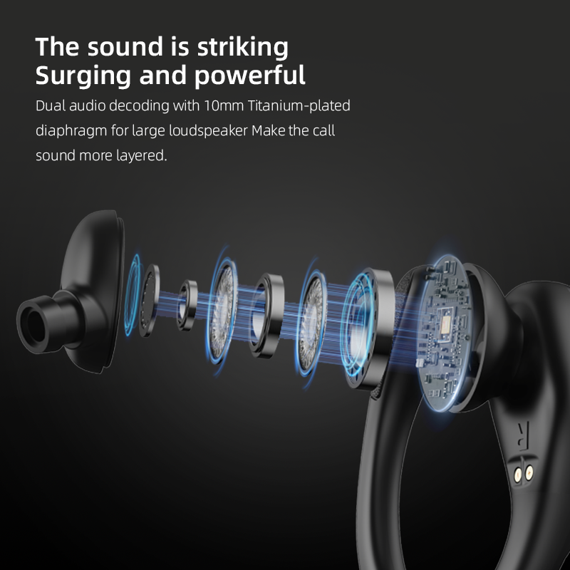 Handsfree Wireless Headsets Sports Noise Cancelling Headphones Gaming in-ear Earphones TWS Touch Earbuds For Android IOS Phone