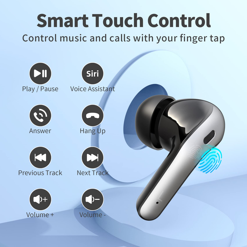 X08 HIFI Noise cancelling headphones BT TWS Earbuds headsets Waterproof True wireless stereo earphones with Led Display