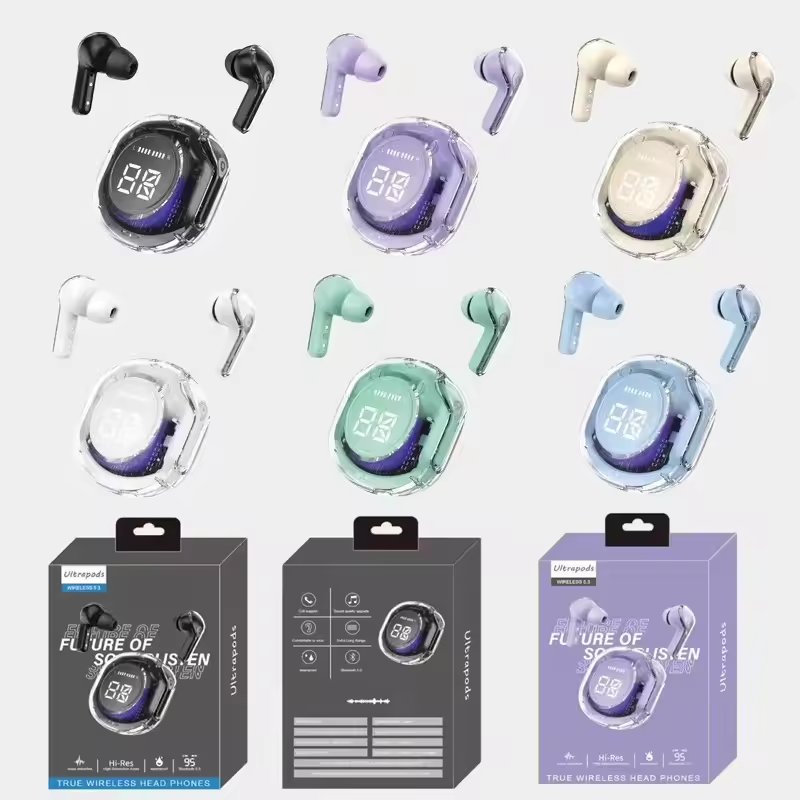 New Design Air39 Transparent Earphones Fashion ENC Noise Canceling BT5.3 Earbuds Sports Headphones Wireless Headset Air 39
