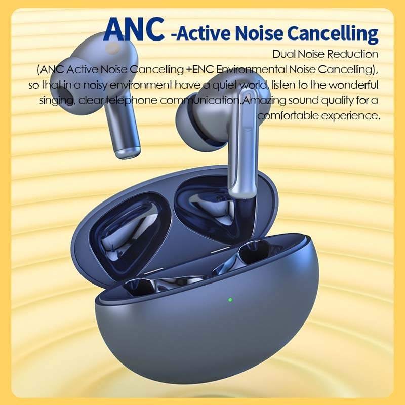 XY-70 Bluetooth Wireless Headphone ENC&ANC Noise Cancelling 5.1 Stereo TWS Earphone with 24H Playtime For iPhone Huawei