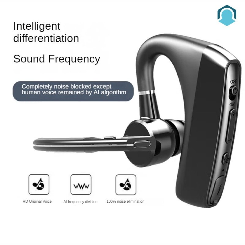 In-ear Business Mini Ear Hook Wireless Bt5.2 Blue Tooth Earphone Single Earbud Hands Free Call Stereo Music Headset