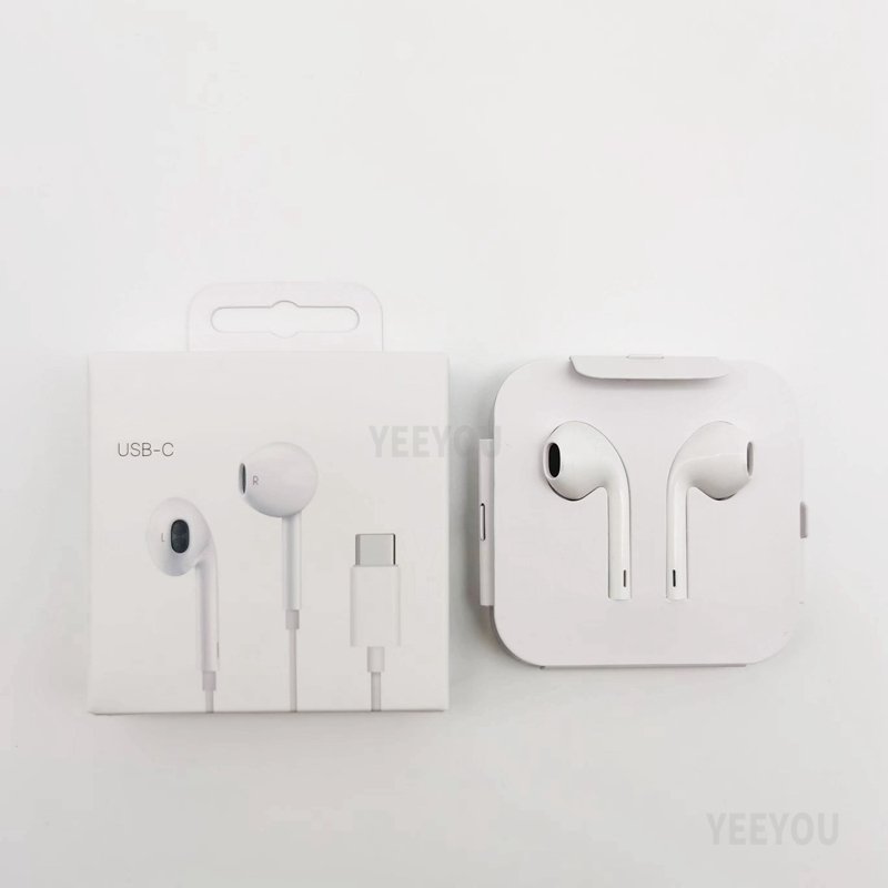 USB C earphones for Type C earplugs, wired earphones Type-C Connector Wired Earphones Earbuds for iPhone Android Phones