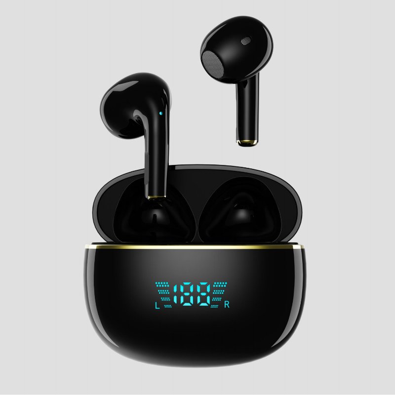 New PRO8S Battery Indicator Mini TWS Earphone Style Sports Noise Reduction Digital Display Semi In-ear True Wireless Earbuds