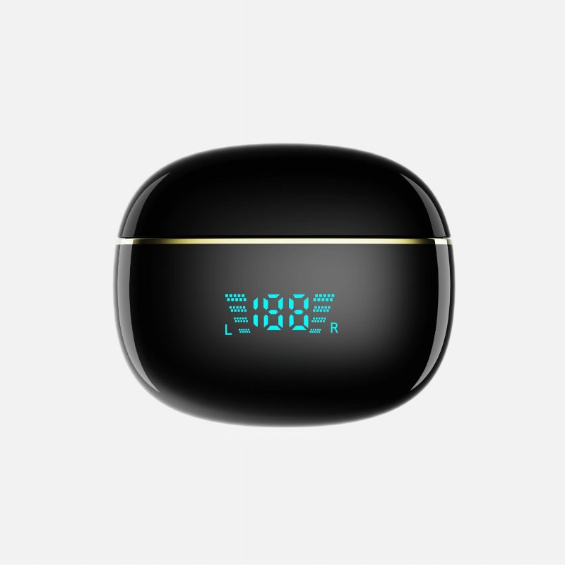 New PRO8S Battery Indicator Mini TWS Earphone Style Sports Noise Reduction Digital Display Semi In-ear True Wireless Earbuds