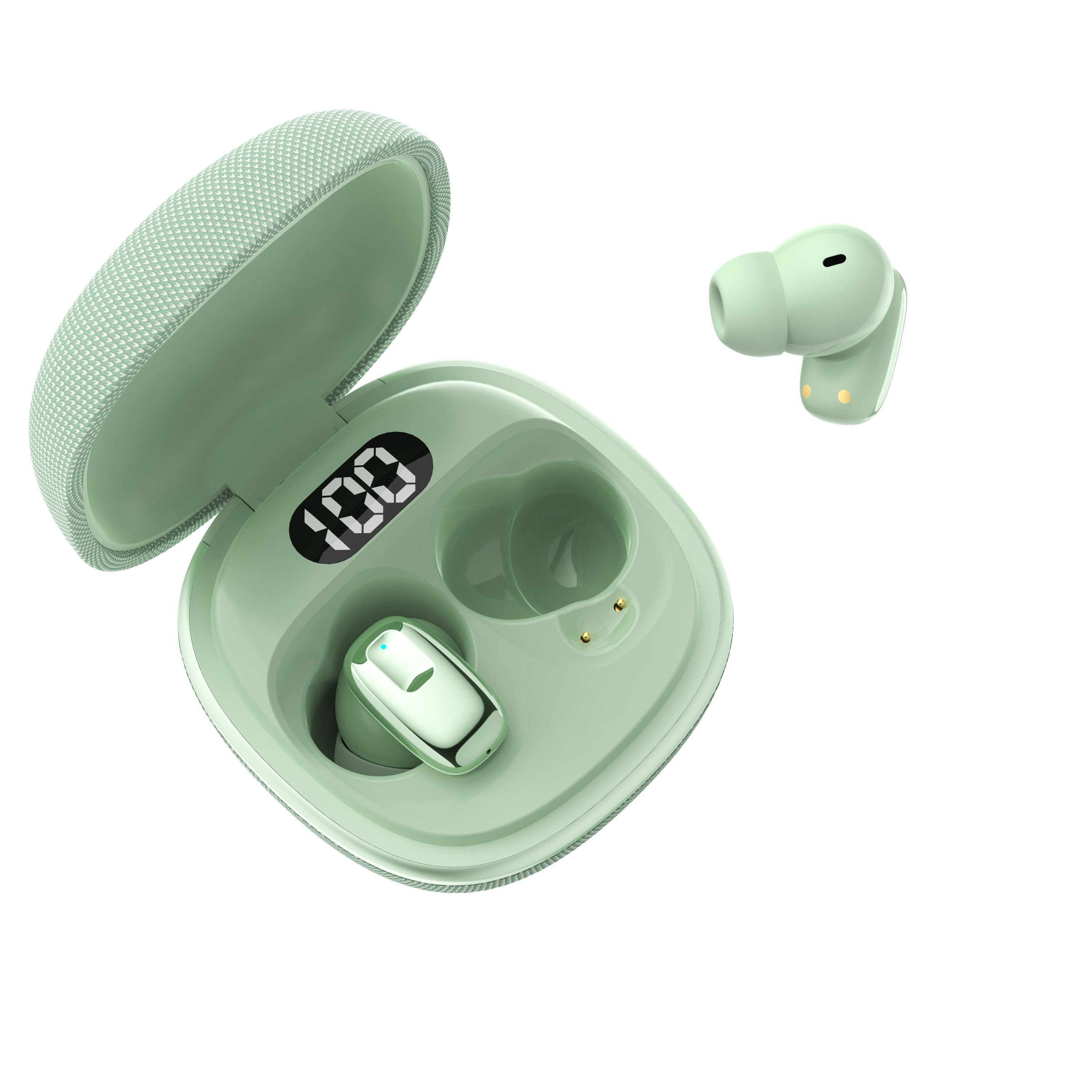 Good Quality Factory Directly Fabric Cover Case Secure TWS Earphones Without Noise Cancellation