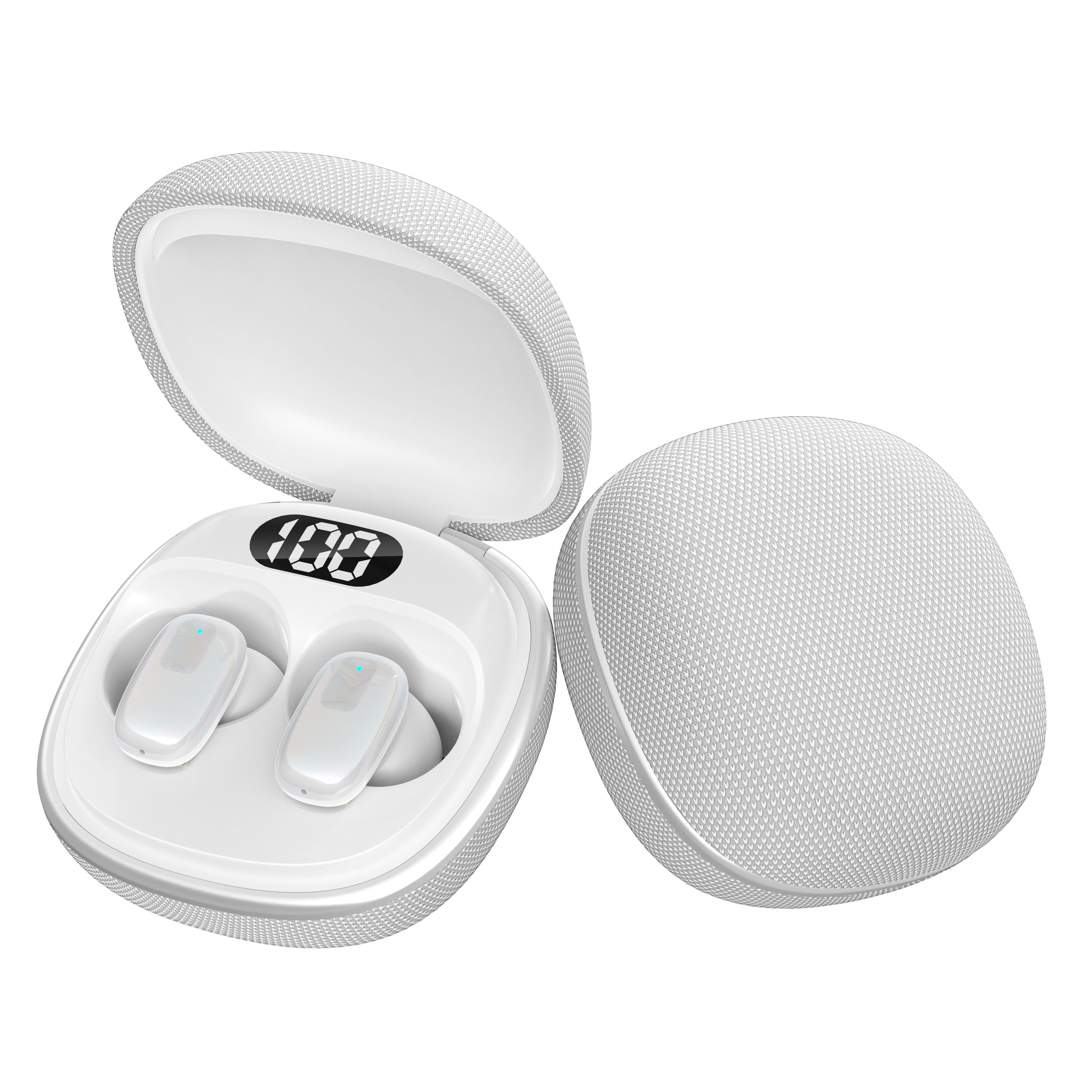 Good Quality Factory Directly Fabric Cover Case Secure TWS Earphones Without Noise Cancellation