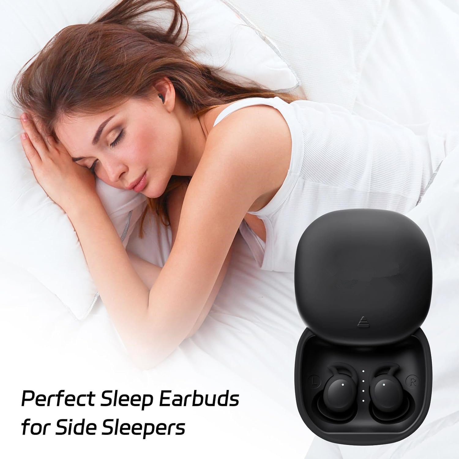 Newly Invisible Sleep Earbuds Waterproof Wireless Tiny Sleeping Earphones Small Hidden Headphones for Side Sleepers