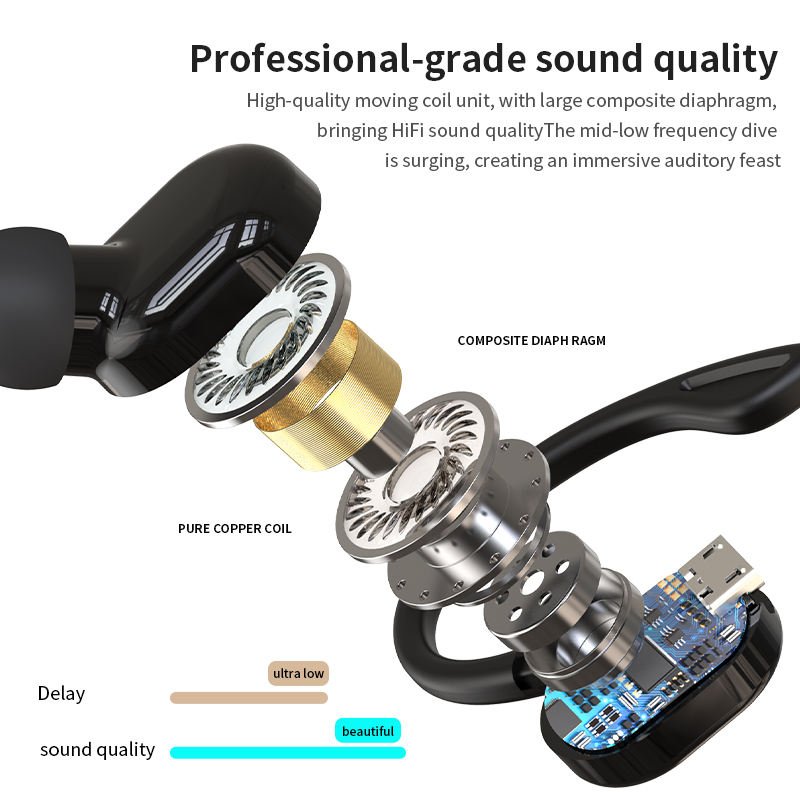 Wireless S10 Headphones BT 5.0 Earphones With Mic Single in-Ear Sports Waterproof Earbuds Handsfree Headset