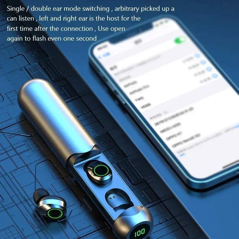BQ40 TWS Wireless Bluetooth 5.3 Headset Waterproof Low Power Earphones HIFI Stereo Gaming Headphone With Mic Wireless Earbuds