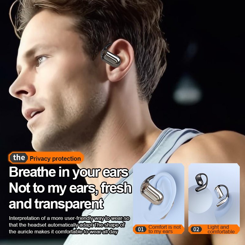 Explosive YYKQ16 private model earless ultra-long endurance sports hanging ear OWS wireless Bluetooth headset