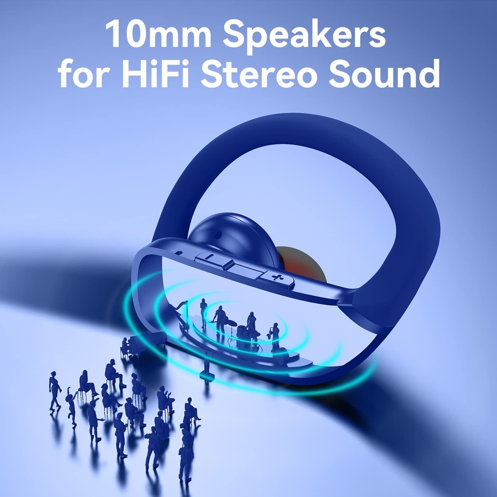 T16 TWS bmani LED Display sport climb Ear hook ecouteur bluetooth Wireless in-ear noise cancelling earbuds with earhook earphone