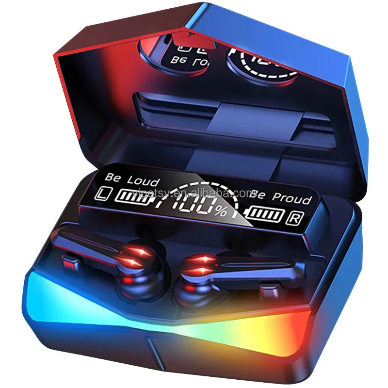Best Sell M28 True Wireless Gaming Earbuds Bt 5.1 In Ear Headphones Oem Tws Stereo Mic Game Earphones With Charging Case