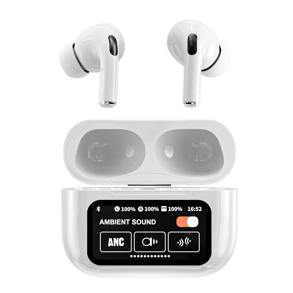 A9 Pro true wireless headphones Tws in ear tws stereo hifi sound type-c earphones led display touch screen