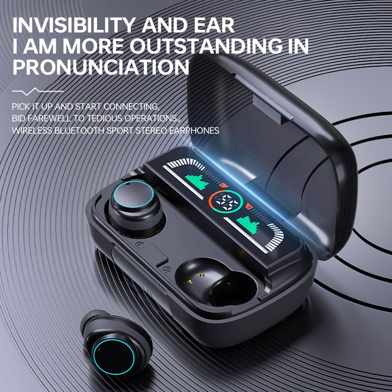 Audifonos M18 Earbuds Tws Earphone In Ear Gaming Headphones Auriculares Wireless Earphone Earbuds With Powerbank LED Display