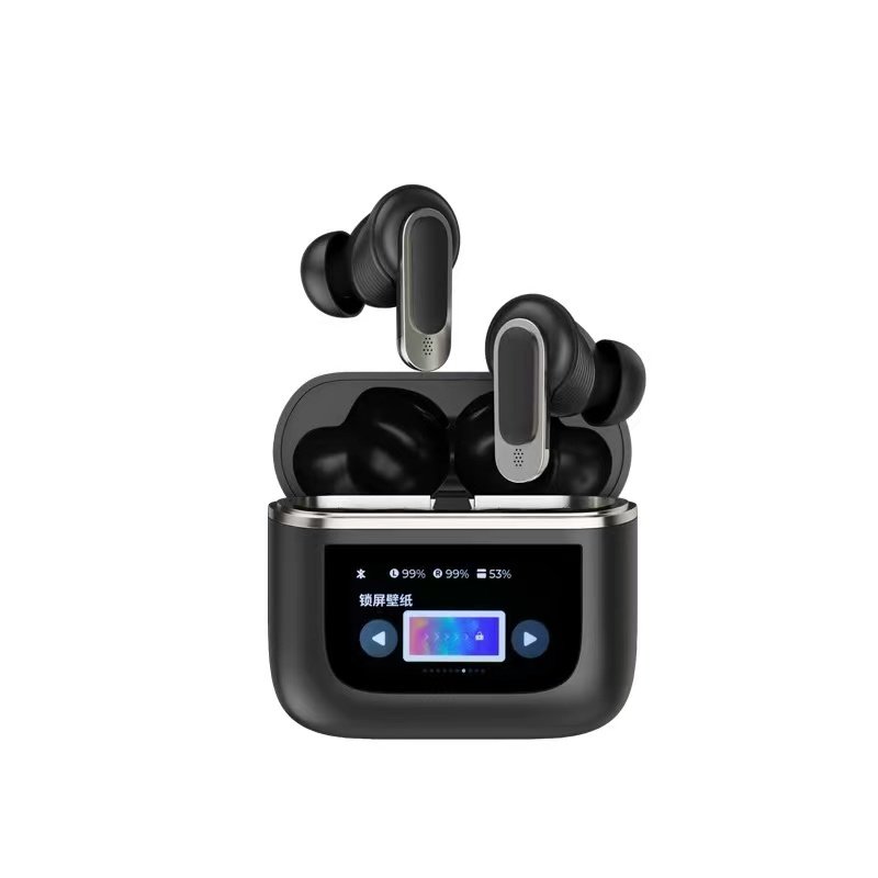 New design V8 headphones LCD Touch Screen display Headset tour pro 2 earbuds with Noise Cancelling Smart LCD Screen