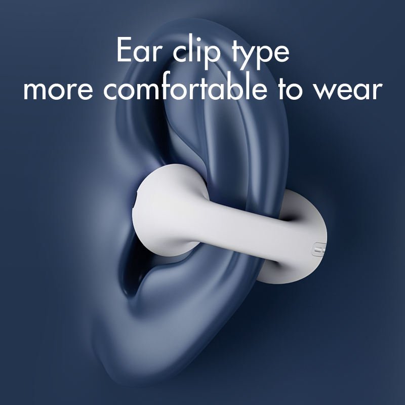 Bone Conduction Headphones Tws Earbuds Ear Clip Bt5.3 Touch Wireless Earphone In-ear Bass Hifi Sports Headset For Ambie