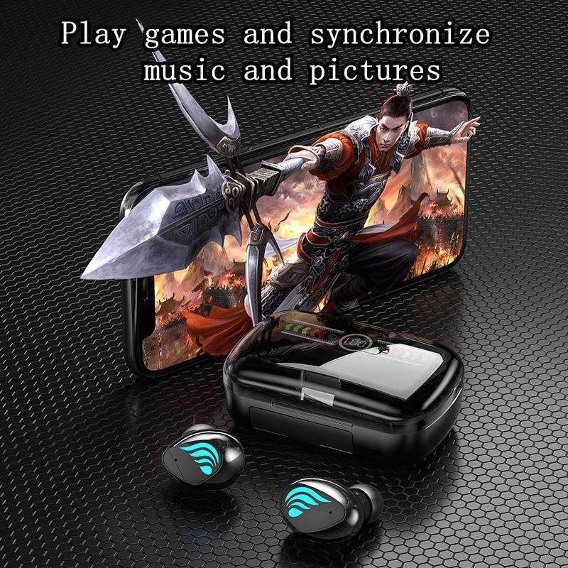 True Wireless BT Earphone With Charging Box TWS earbuds M27 Auriculares Noise Cancelling In ear Headset Stereo earphone
