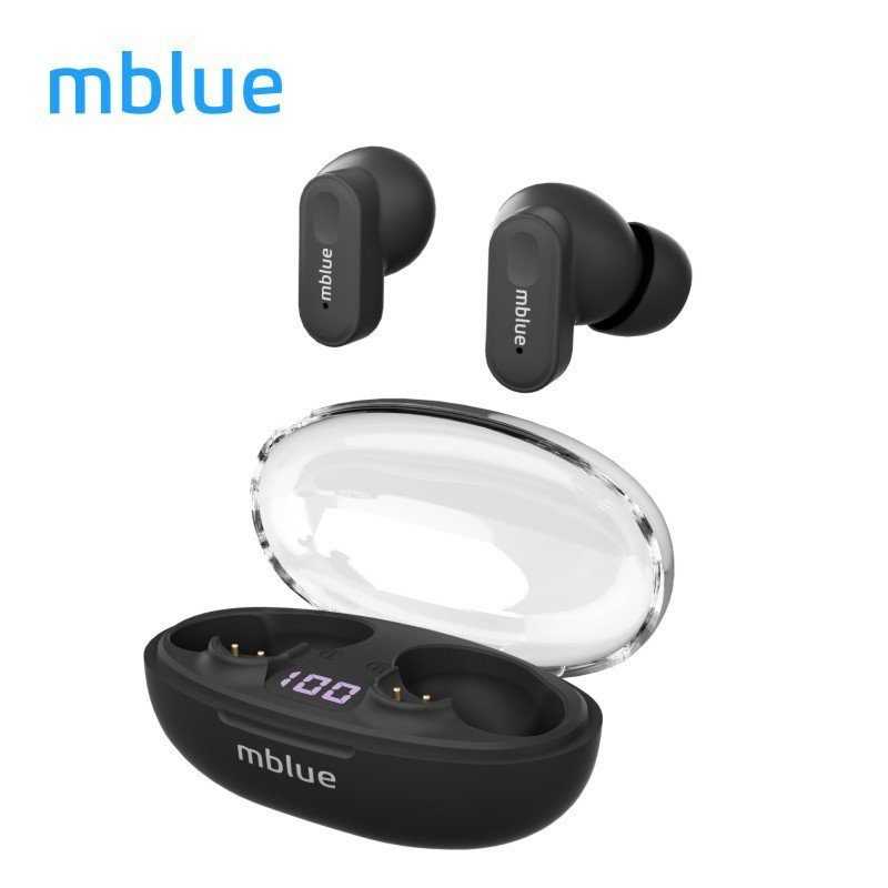 Mblue Ar01 True Wireless Headphones Ultra Long Life Low Latency Tws Headphones Half-in-ear Gaming Sports Headphones