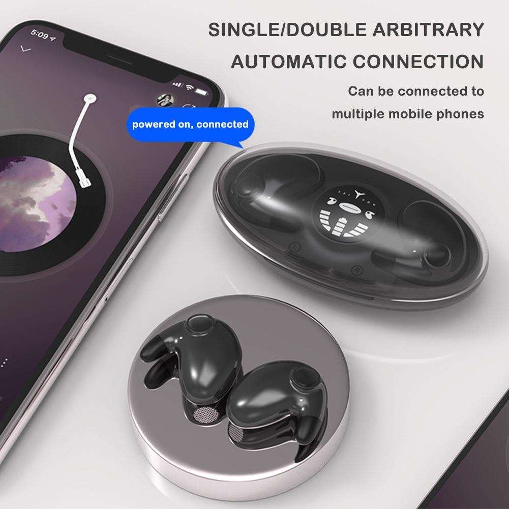 Best Seller Electronic Invisible Sleeping Headsets LED Display Sports Wireless Earbuds for Apple Gaming TWS In-ear Headphones