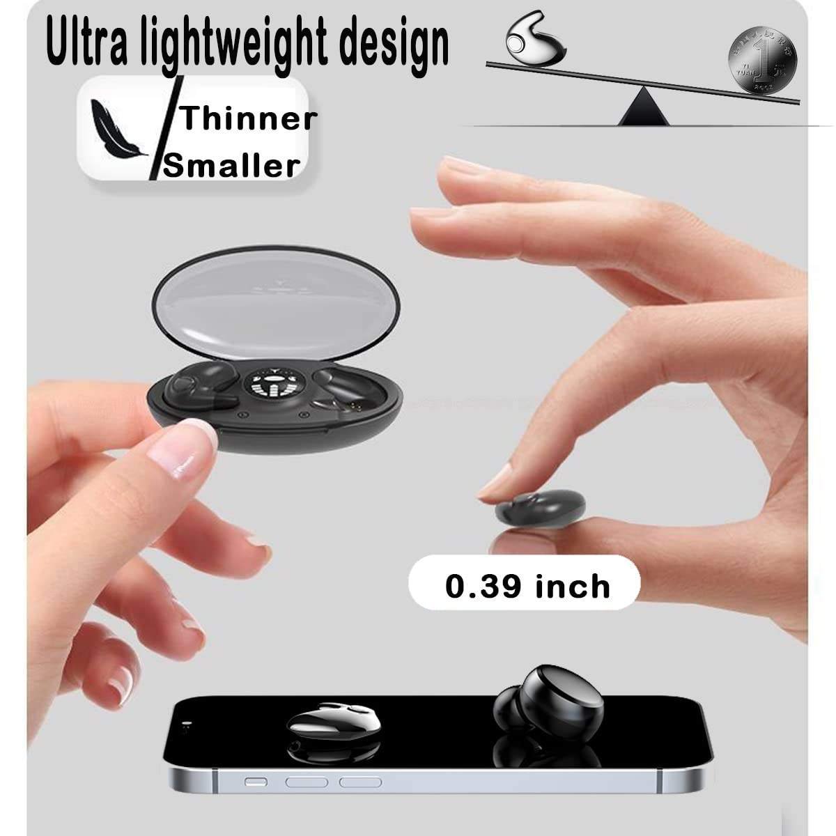 Best Seller Electronic Invisible Sleeping Headsets LED Display Sports Wireless Earbuds for Apple Gaming TWS In-ear Headphones
