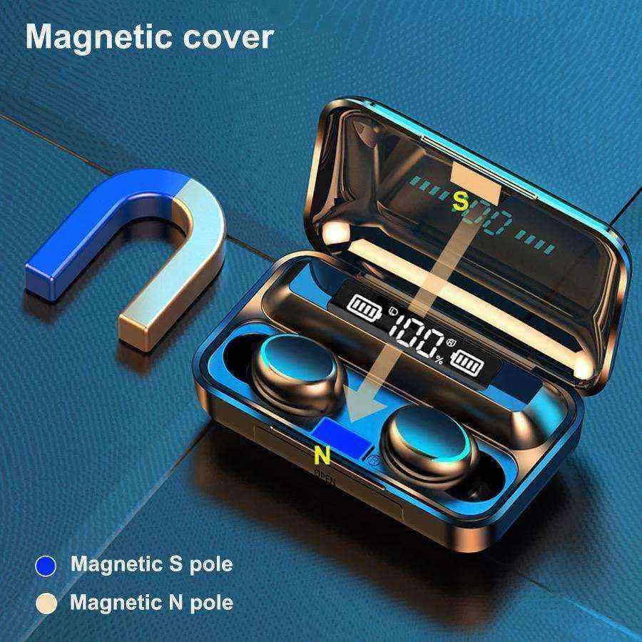 F9 Headphone In-Ear Headset TWS auriculares audifonos Wireless Earbuds F9-5 Mini 5C Noise Cancelling Gaming Earphones