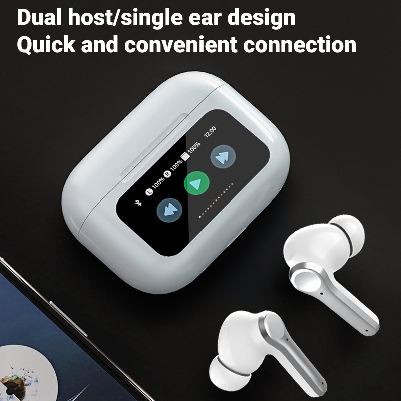 Non-Noise Cancelling Tws Earphones & Headphones Inalambricos Bluetooth Headphones Earbuds With Touch ScreenTws Type C Earphones