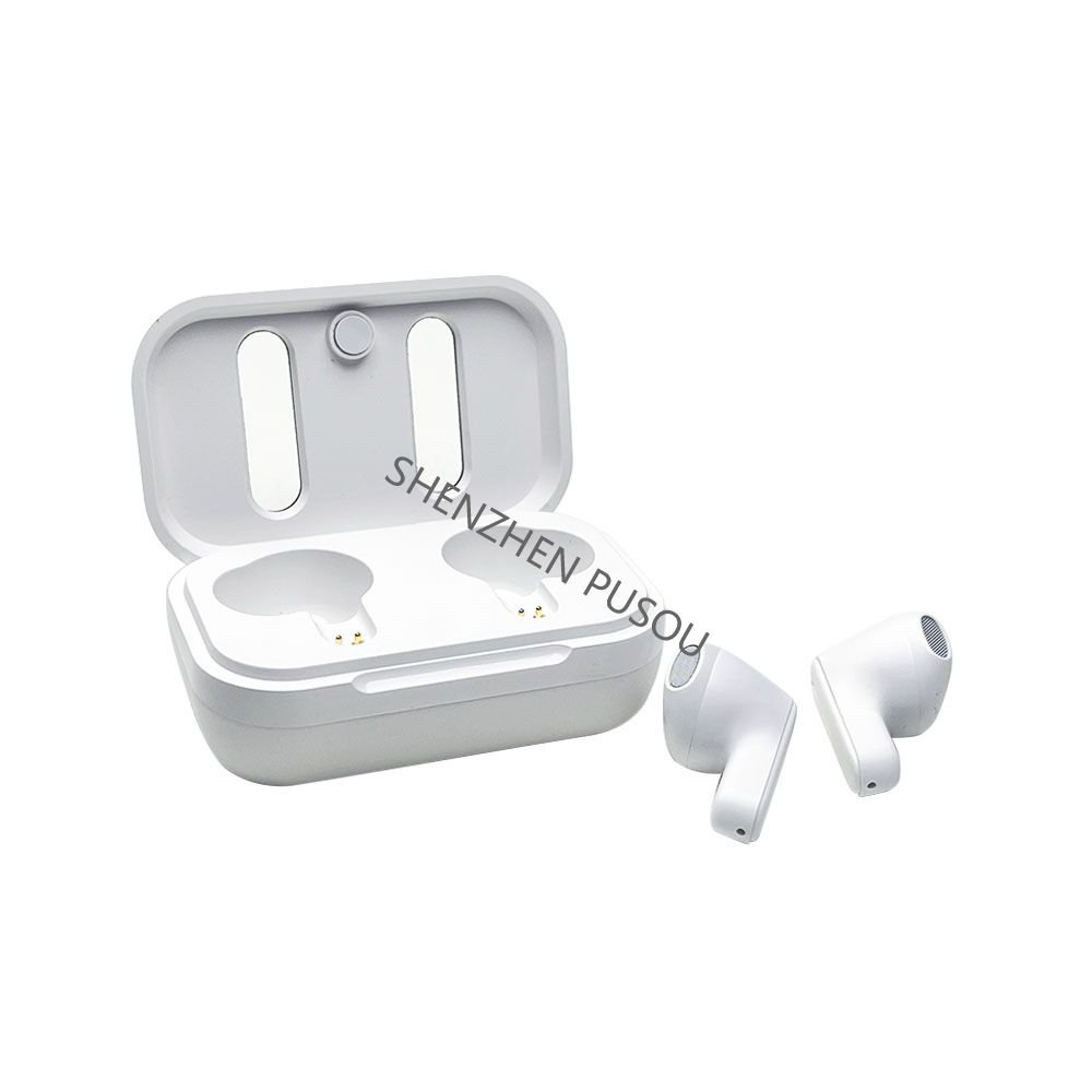 eco gifts PUSOU wireless tws earphone custom logo recycled abs tws Mini In Ear Waterproof latest wireless earphone Headphone