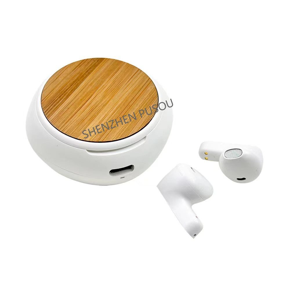 eco gifts PUSOU wireless tws earphone custom logo recycled abs tws Mini In Ear Waterproof latest wireless earphone Headphone