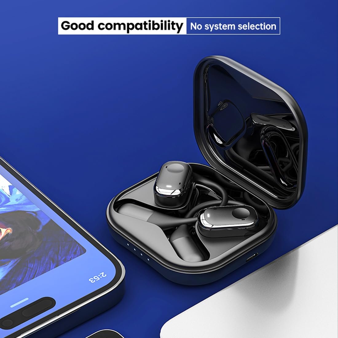 Y30 OWS Open Ear hook Ultra Comfort Workout drive xiomi su7 max car 2024 Bluetooth ENC Noise Canceling Wireless headset earphone