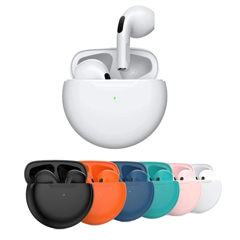 2024 Hot Pro6 Mini TWS Wireless Earbuds High Bass In-Ear Headphones with Digital Display Battery Indicator V5.3 stereo earphone