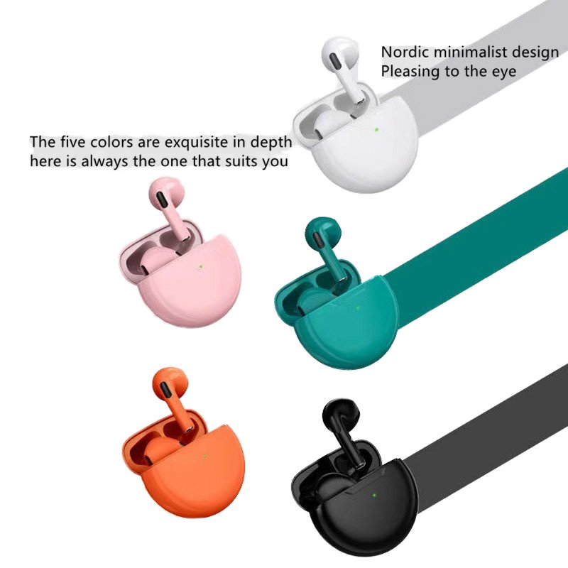2024 Hot Pro6 Mini TWS Wireless Earbuds High Bass In-Ear Headphones with Digital Display Battery Indicator V5.3 stereo earphone