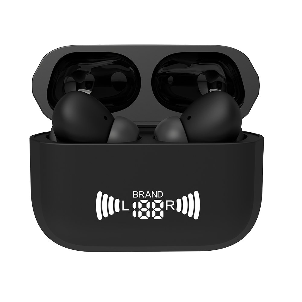 Factory OEM logo CE RoHS certified high quality earbuds 2024 bt5.3 anc enc tws hifi noise cancelling tws earphones with screen