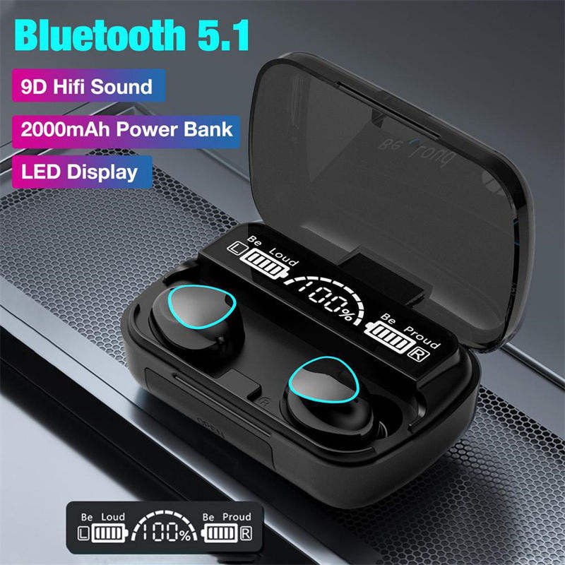 New Wholesale M10 Original Waterproof Sport Hifi USB Earbuds Noise Cancelling Business In-Ear Wireless Gaming TWS M10 Earphones